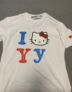 Open Yy x hello kitty Tシャツ ホワイト サイズ L OPEN YY