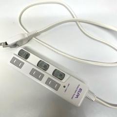 エルパ電源タップ 3個口 LEDランプスイッチ付 1m