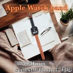 ブラックブラウンApple Watch バンド レザー 38/40/41/S42