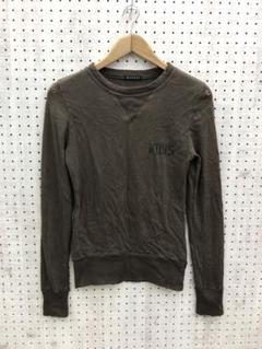 Y2K ロックギャル古着　moussy クラックプリント　リベットスウェット