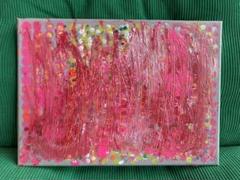 アクリルアート 抽象画 キャンバス 240×335mm