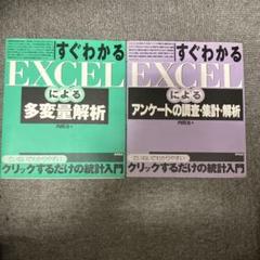 2冊5,600円相当　すぐわかるEXCELによる多変量解析・アンケート集計