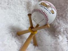 オリックス・ブルーウェーブ　サインボール　台付き
