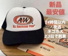 A&W メッシュキャップ ブラック　木村拓哉着用　オモシーチャンネル山田レンのサムネイル