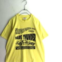 アメリカ古着 90s PONTIAC GMC プリントTシャツ 黄色