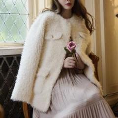 【正規品】人気コート！herlipto  Faux Fur Coat herlipto ◼︎Royal Faux Fur Coat ¥32,000(tax in) color: ecru