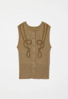 新品未使用 Eaphi TAPE EMBROIDERY MIX Eaphi TAPE EMBROIDERY MIX KNIT ブラウン - メルカリ