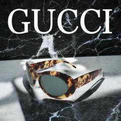 GUCCI サングラス べっ甲 インターロッキング オーバル GG2400