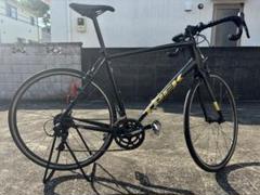 Trek ロードバイク 58cm 黒/黄色(スタンド、ライト、空気入れ付き)