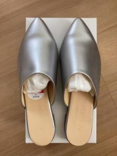 あぽんさん　ミュール　シルバーLLサイズ あぽんさんコラボミュール｜レディース靴の通販 shop kilakila