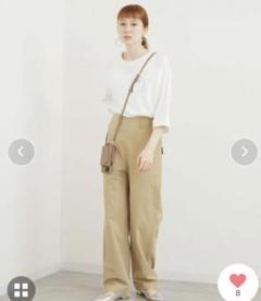 ANGELINA サスペンダー付きパンツ 2wayアイボリー ANGELINA サスペンダー付きパンツ 2wayアイボリー
