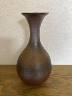 小野田瑞穂 備前焼 窯変徳利B とっくり 酒器 食器 フラワーベース 一輪挿し 備前焼 小野田瑞穂作 備前徳利ぐい呑セット 三角変わり徳利 共箱