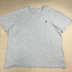 ポロ ラルフローレン Tシャツ グレー くすみカラー ワンポイント ポニーロゴ