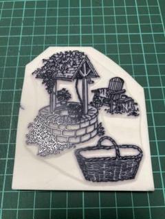 消しゴムはんこ。井戸のサムネイル
