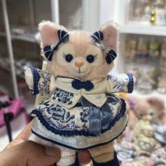 6720 上海ディズニー　釉裏青　リーナベル　キーチェーン 上海ディズニー 釉裏青 青花 リーナベル ぬいぐるみ キー
