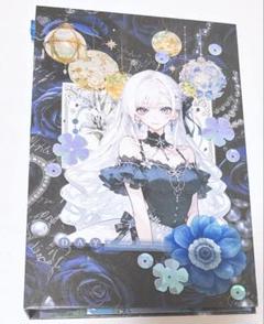 ※ファイルのみ おすそ分けファイル 女の子 コラージュ 紙モノ 素材 寒色系 青