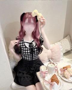 ミシェルマカロン ギンガムチェックキャミsetトップス ミシェルマカロン ギンガムチェックキャミsetトップス - メルカリ