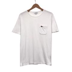 LACOSTE ラコステ　半袖Tシャツ　ポケT 刺繍ワッペンワニロゴ　ホワイト