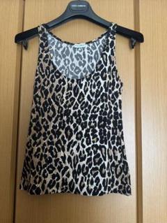 ドルガバ DOLCE&GABBANA シルク100% レオパードタンクトップ