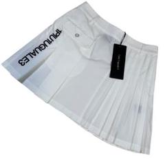 【未使用品】1PIU1UGUALE3 GOLF ロゴスカート サイズ2 1piu1uguale3 GOLF スカート ゴルフ ロゴ レディース 2 白