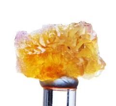 フローライト(蛍石) ナチュラルイエロー 7.8g 26mm 鉱物標本