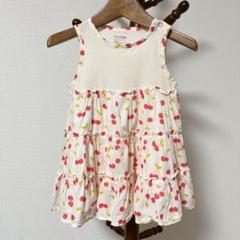 baby GAP ギャップ さくらんぼ柄ワンピース ベビー80cm フリル