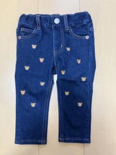 ミキハウス　プッチ－柄ストレッチニットデニムパンツ　80