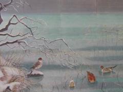 西村直之、【リサの肖像】、希少な大判額装用画集より、美品、日本人画家 西村昭二郎、【雪の池】、希少な額装用画集より、状態良好、新品
