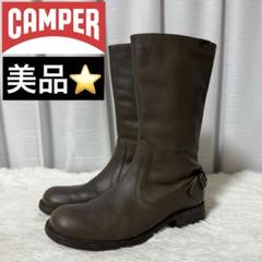 ⭐️美品⭐️ カンペール　エンジニアブーツ　サイドベルト　ローヒール　ラウンドトゥ ベルト ローヒール エンジニアブーツ レディース サイドジッパー