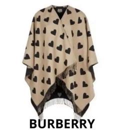 新品】バーバリーBURBERRY ハート柄ストールウールリバーシブル