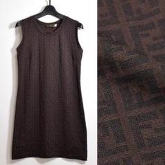 90s vintage フェンディ FENDI ズッカ柄 ミニワンピース 42 90s vintage フェンディ FENDI ズッカ柄 ミニワンピース 42