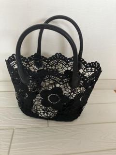 新品 MARY QUANT デイジー柄レース ミニトートバッグ ブラック m23565054659_1.jpg?1744630779