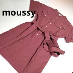 USED★マウジー・moussy★レディース・シャツワンピース・膝丈・1・膝丈