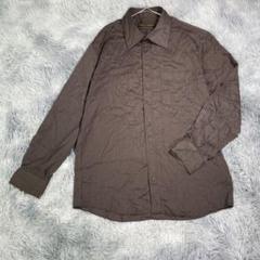 COMME CA COLLECTION シャツ　ブラウン　メンズ　大きいサイズ