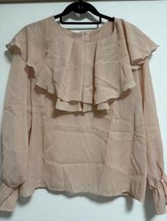 美品　LAKOLE 2WAYラッフルシアーブラウス　Mサイズ
