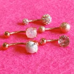 へそピアス【ボディピアス】5点セット