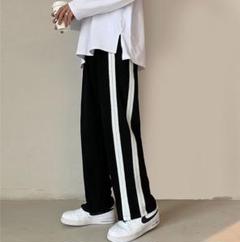 ブラック XL ゆったり カジュアルパンツ ワイドパンツ ストリート おしゃれ