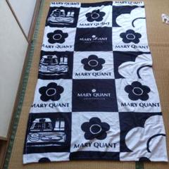 【新品未使用】MARY QUANT ブランケット ブラック　100×150