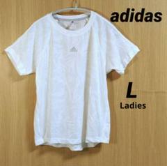 adidas✨アディダス メッシュ Tシャツ ホワイト L Ladies