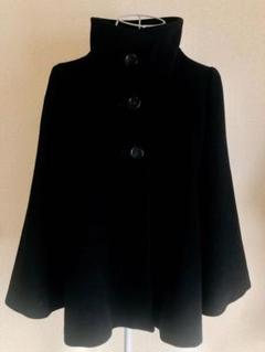 ANAYI アナイ ラムウールケープ ショートコート SIZE36 ネイビー ANAYI アナイ ラムウールケープ ショートコート SIZE36 ネイビー