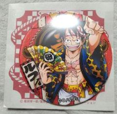 激レア　ルフィ　初期　缶バッジ　レトロ 超希少】初期 ONE PIECE ルフィ 缶バッジ キラ 激レア 当時物