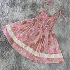 m6855 LIZ LISA Y2K キャミワンピース ミニ ロリータ 花柄 m6855 LIZ LISA Y2K キャミワンピース ミニ ロリータ 花柄