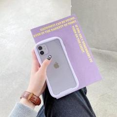 【大人気】iPhone11Pro スマホケース 紫 クリアケース【送料無料】