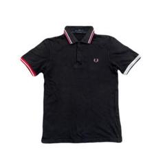FRED PERRY ブラックポロシャツ L FRED PERRY イングランド製 ポロシャツ ブラック - メルカリ