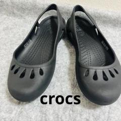 crocs サンダル マリンディ ラバー W8 ブラック