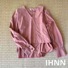 IHNN イン　Vネック　オーバーシャツ　オレンジのサムネイル