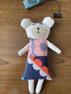 【めるくま 】ハンドメイド♡ミナペルホネン♡ポーチ2点 ハンドメイドミナペルホネン ぬいぐるみクマさん お迎え待ち