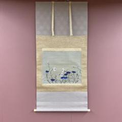真作】【WISH】佐藤隆良「尾瀬新緑」日本画 15号 大作 金落款 共