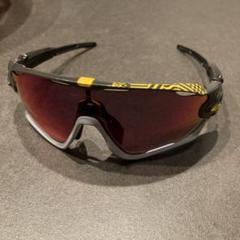 Oakley スポーツサングラス ブラック/イエロー - メルカリ