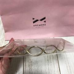 新品未開封★Anemone アネモネ★スリムライン バックカチューシャ ゴールド